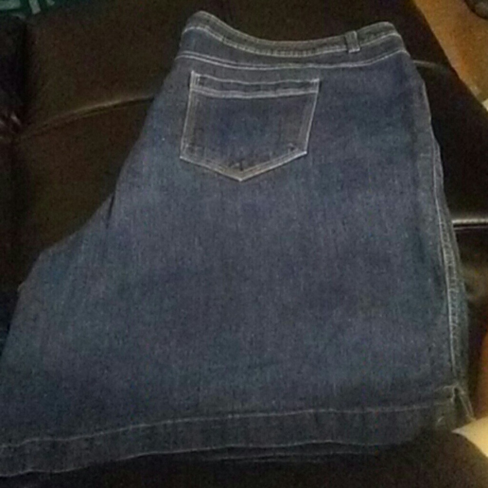 Plus size jean shorts